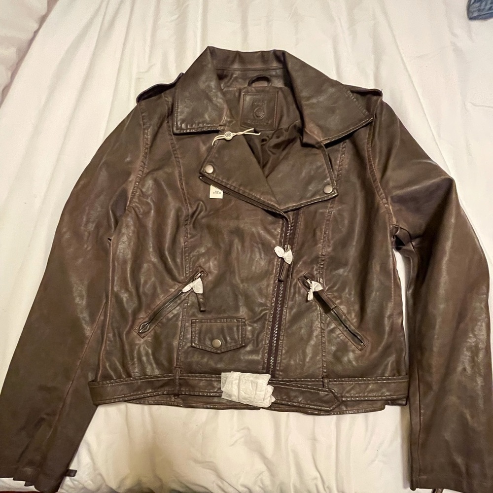 Max Studio Faux Leather Jacket